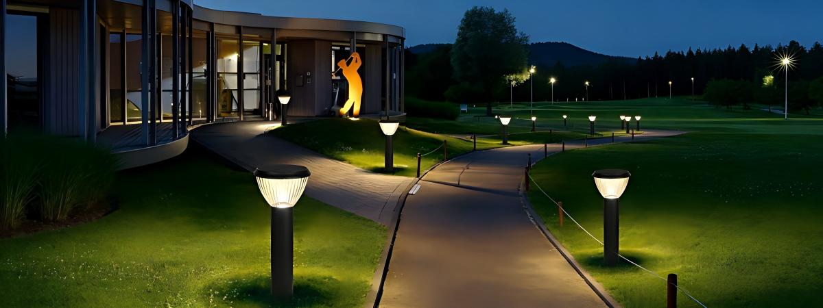 Heavy-duty IP65 waterproof commercial solar bollard light ZC-CPD series providing reliable pathway illumination during a rainstorm. Heavy-duty IP65 waterproof commercial solar bollard light ZC-CPD series providing reliable pathway illumination during a rainstorm.