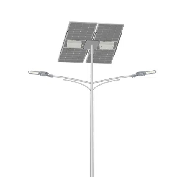 Split Solar Street Light 8 Meters Double Arms
