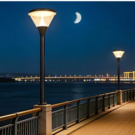 Lampe solaire architecturale de qualit&eacute; sup&eacute;rieure | &Eacute;clairage paysager commercial | PUISSANCE &Eacute;LECTRIQUE