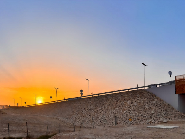 120W All in One Solar Power Street Light in Saudi Arabia 