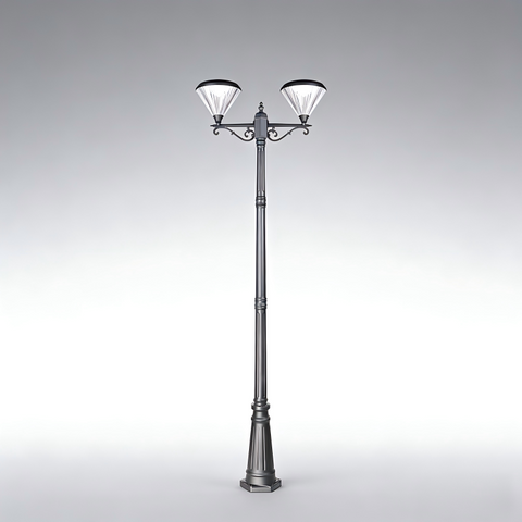 ZC-GGD4505 Classic Multi-Head Solar Post Light | European Style | E-ABLE POWER