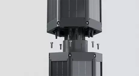 Vertical Solar Pole, Solar Wrap InstallationVertical Solar Pole, Solar Wrap Installation.webp