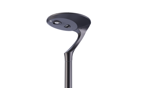 THEMIS Dark Sky Friendly Solar Post Top Light | 2800lm High-Efficacy Pedestrian Lighting