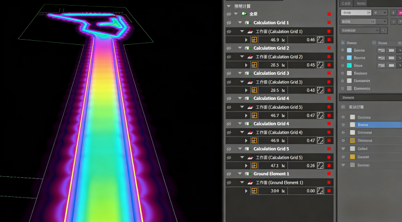 Professional DIALux illuminance report for Romana 6 project featuring 48 units of E-ABLE POWER Solar Wrap Street Lights..png