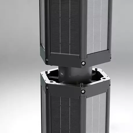 SolarWrap™ | 기둥 설치용 수직 원통형 태양광 패널