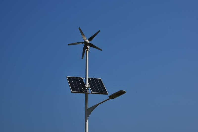Wind Solar Hybrid LED תאורת רחוב