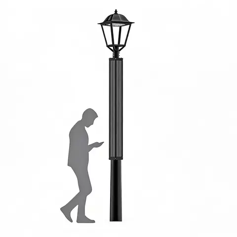 ZEUS 30W Vertical Solar Garden Light 
