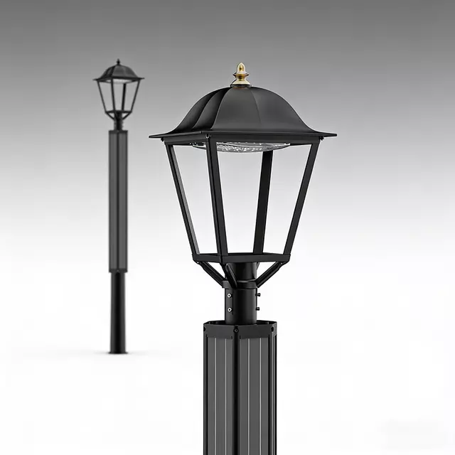 ZEUS 30W Vertical Solar Garden Light 