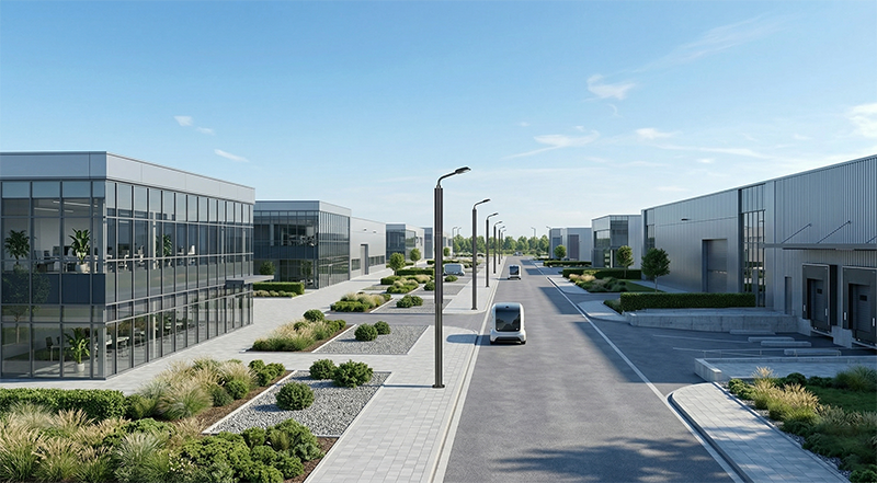 maintenance-free-pole-with-vertical-solar-panel 3