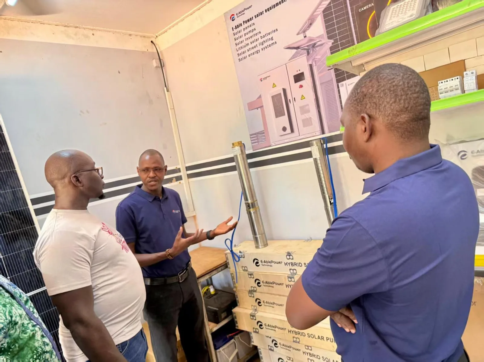 E-Able Power product demonstration and training session with overseas partner engineers