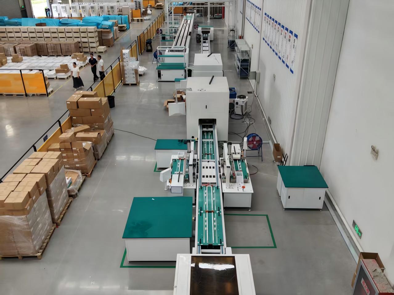 E-Able Power automated battery production line — assembly and aging test machines in the Dongguan factory